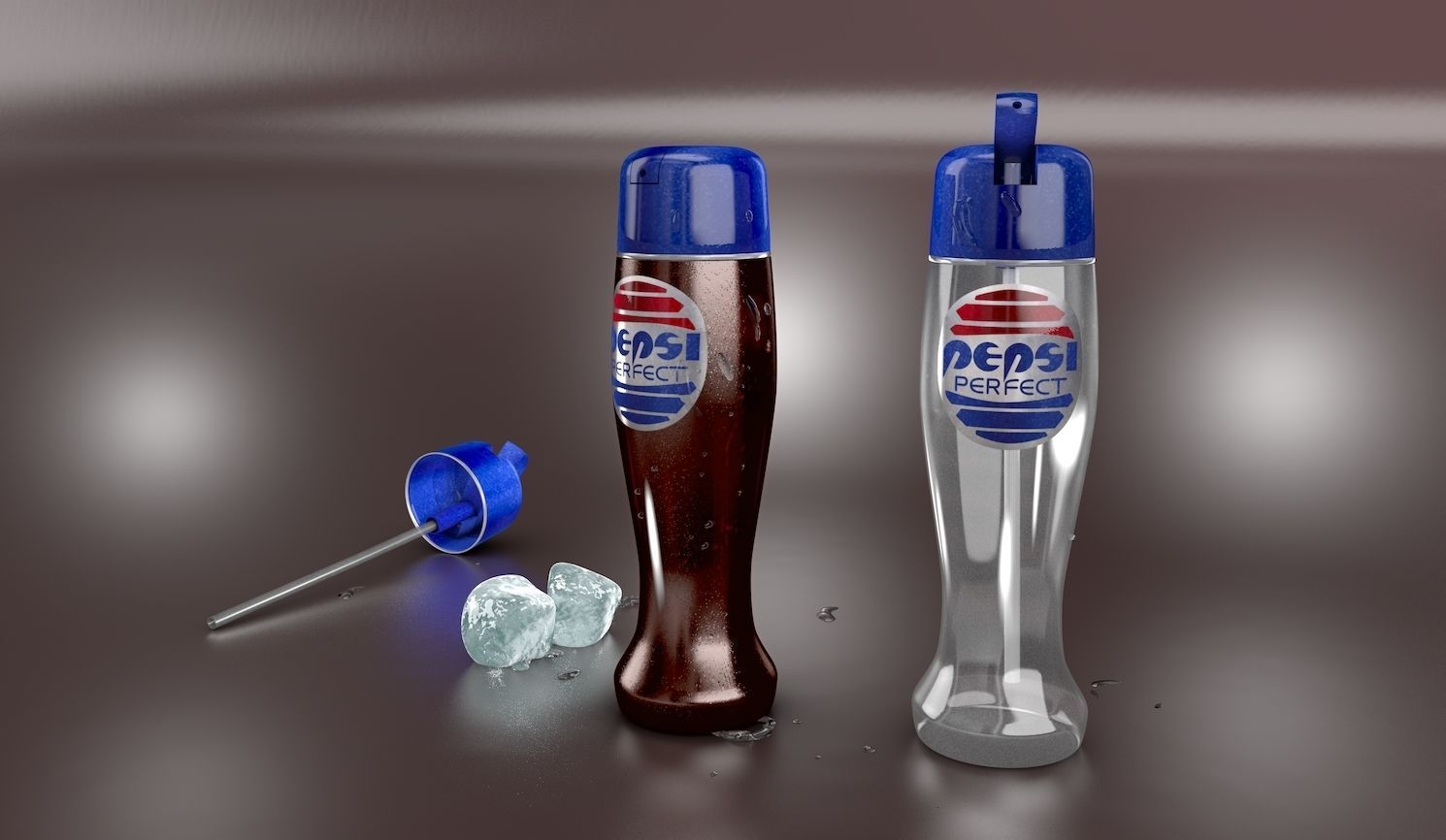 Pepsi Bottle Back to the Future II 3D model_2