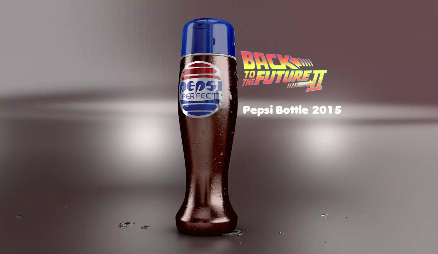 Pepsi Bottle Back to the Future II 3D model_0