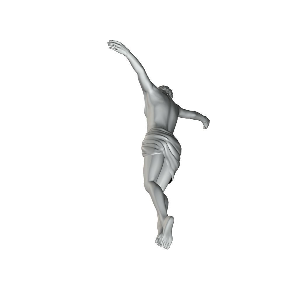 Crucifixion woman 3D model_32