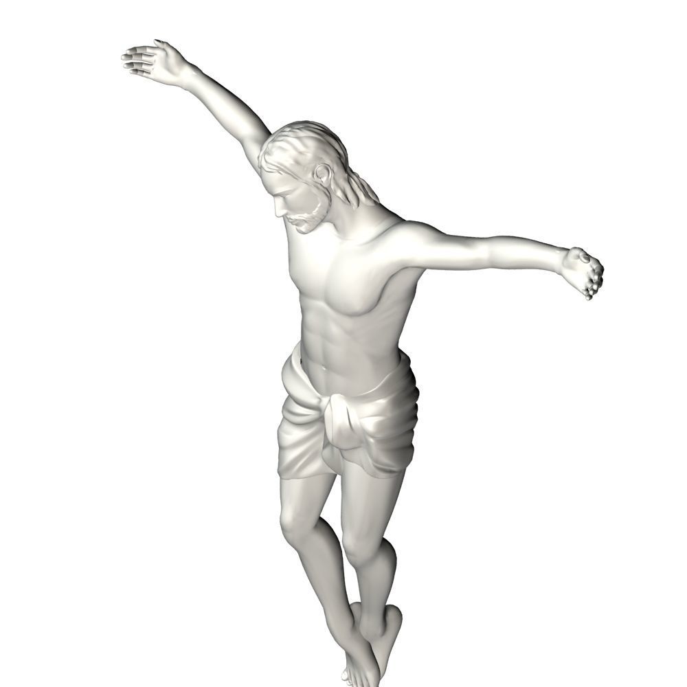 Crucifixion woman 3D model_25