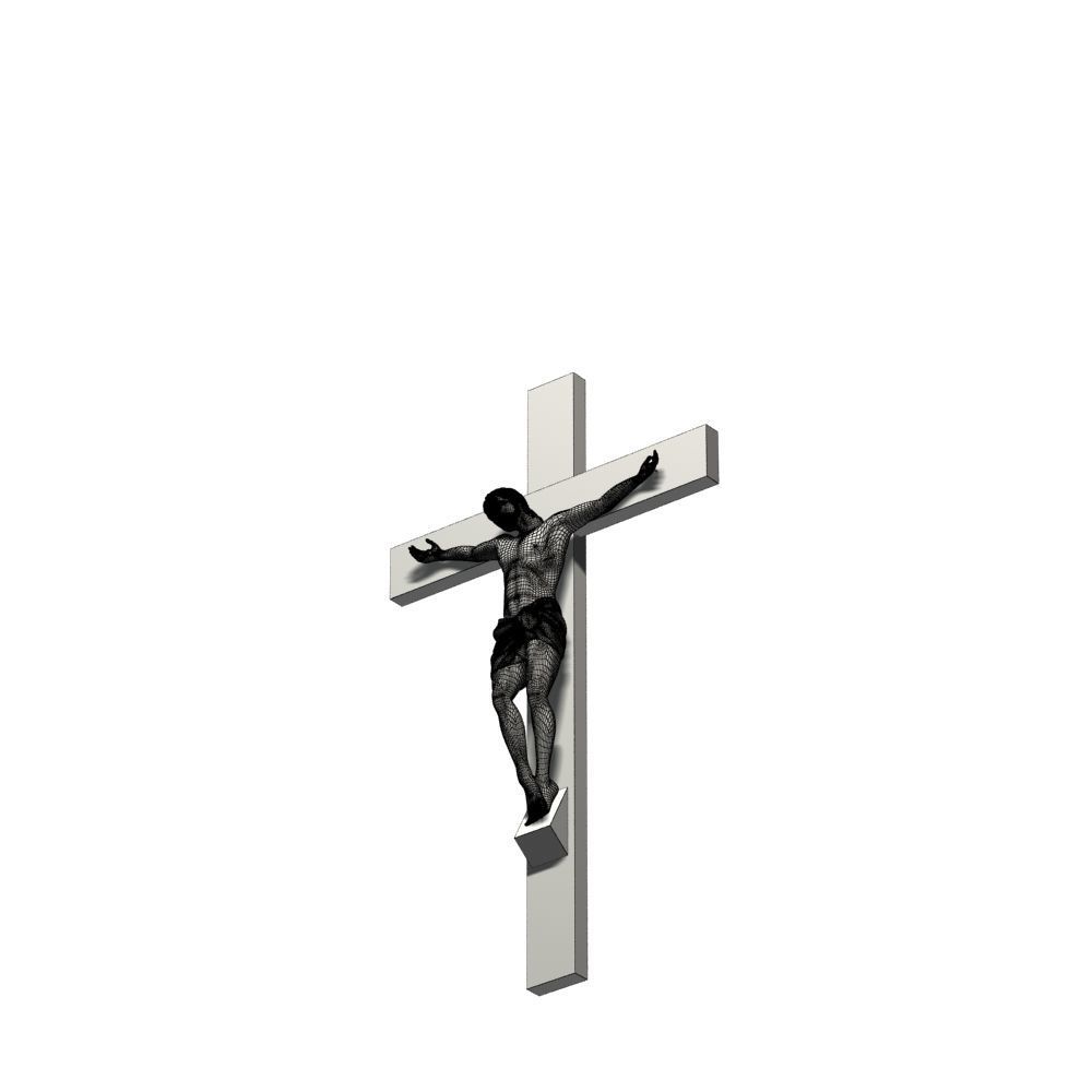 Crucifixion woman 3D model_15