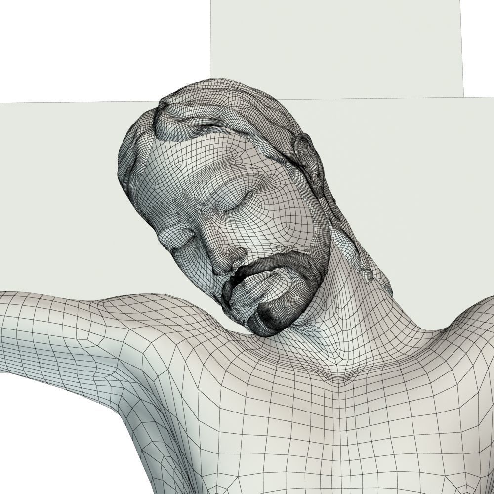 Crucifixion woman 3D model_35