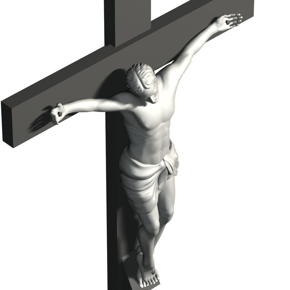 Crucifixion woman 3D model_23