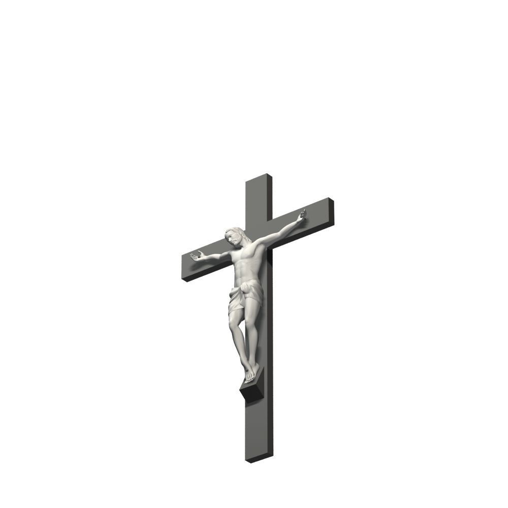 Crucifixion woman 3D model_21