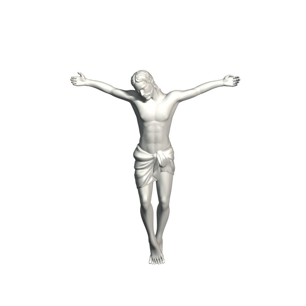 Crucifixion woman 3D model_26