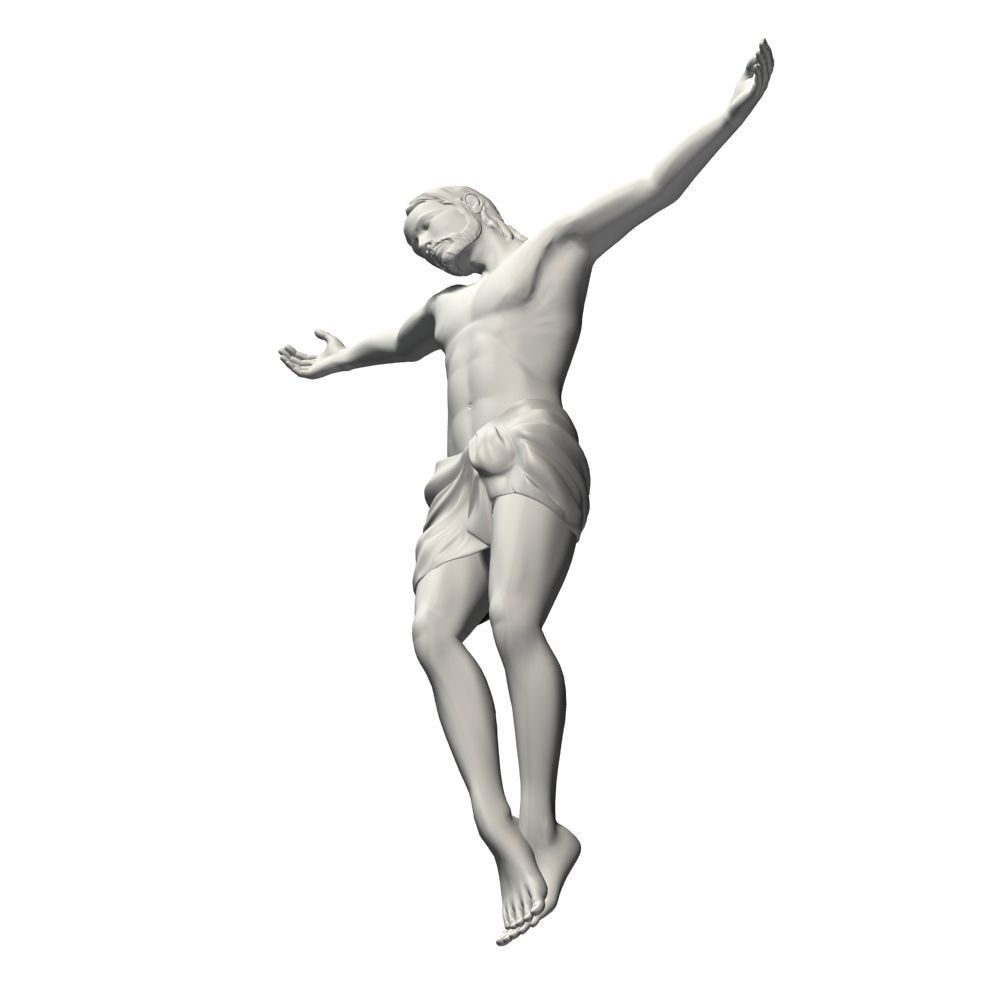 Crucifixion woman 3D model_27