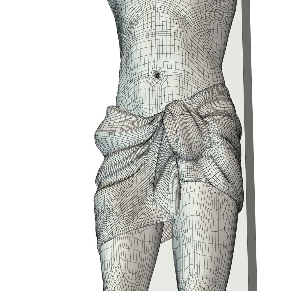 Crucifixion woman 3D model_33