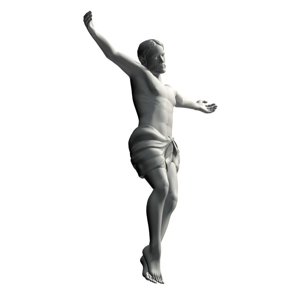 Crucifixion woman 3D model_28
