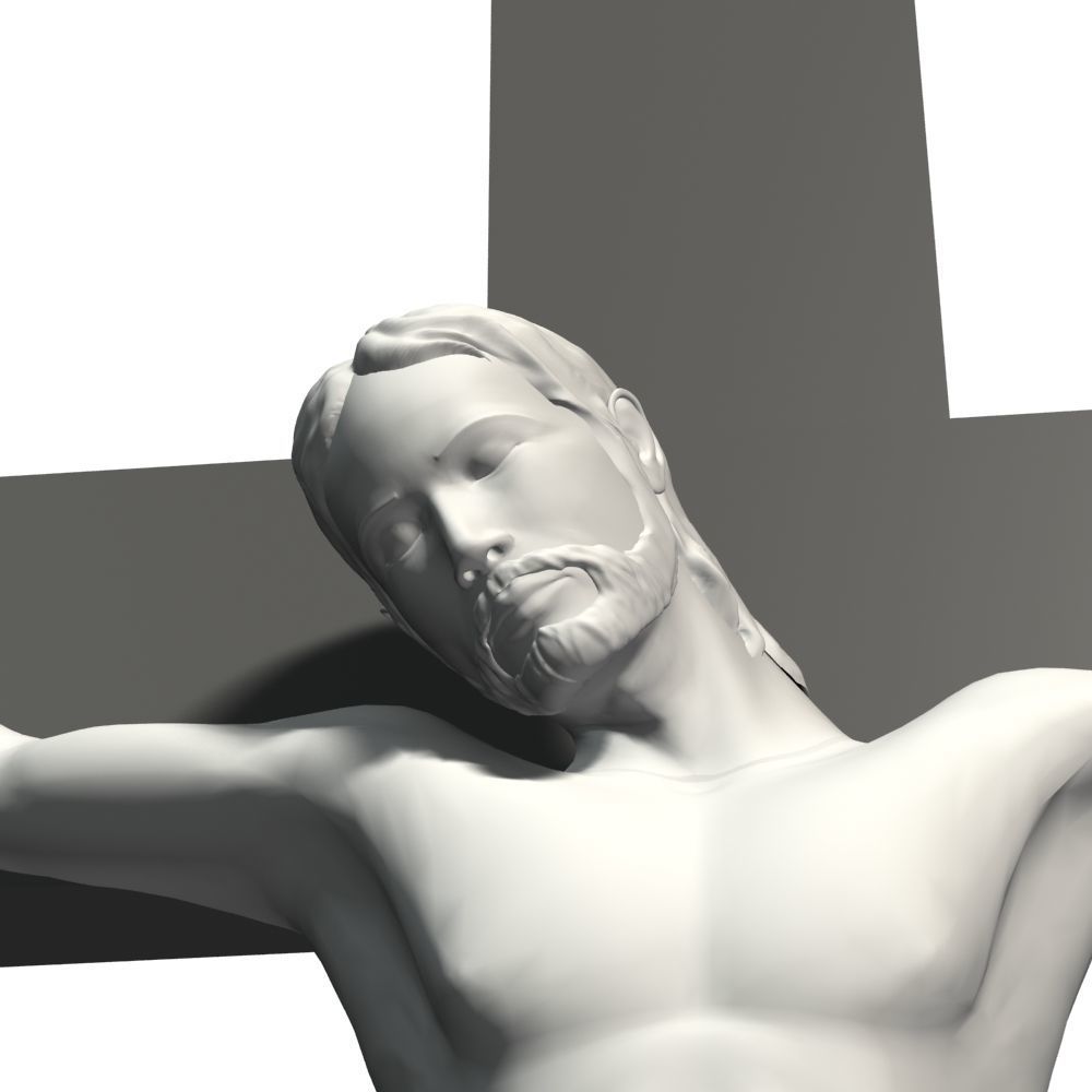 Crucifixion woman 3D model_6