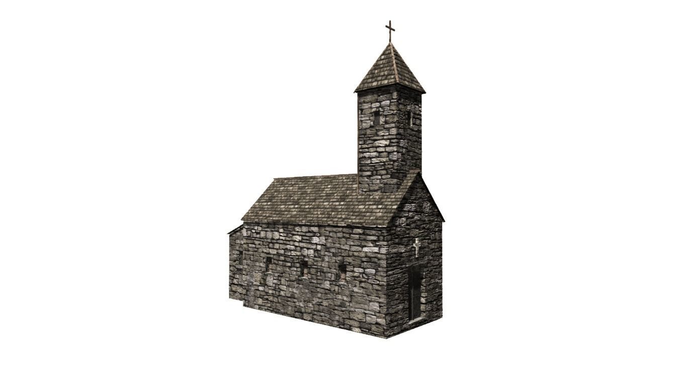 Medieval building pack Low-poly 3D model_4