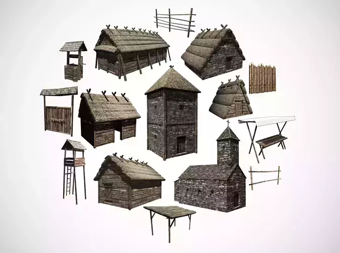 Medieval building pack