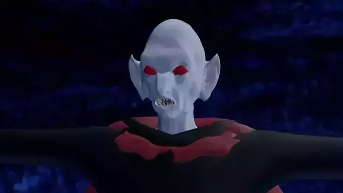 Simple Vampire Model Low-poly 3D model