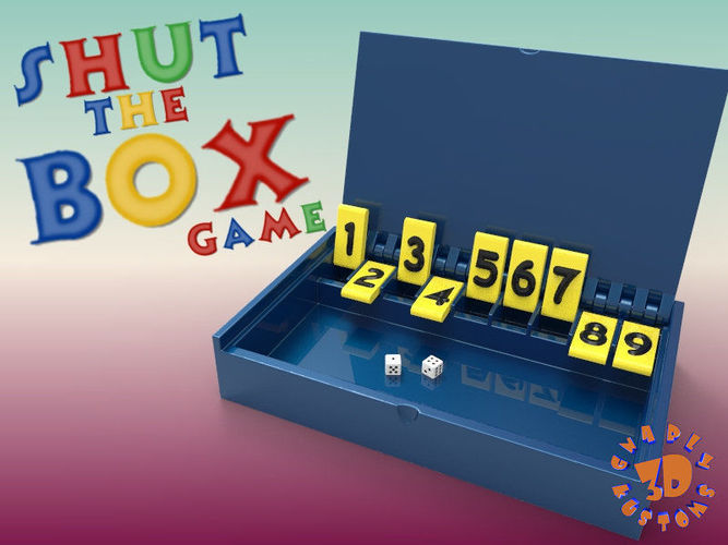 Shut The BOX Game 3D print model
