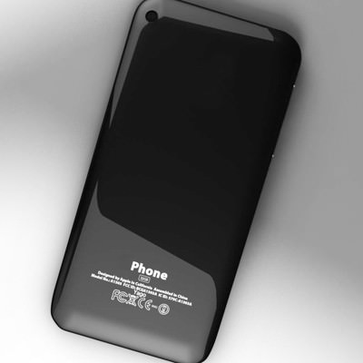 Smartphone 3GS 3D model_1