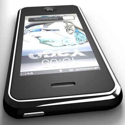 Smartphone 3GS 3D model_4