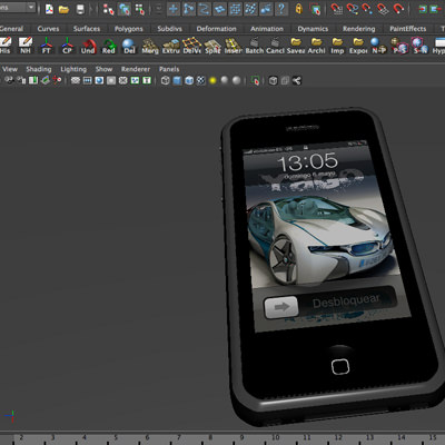 Smartphone 3GS 3D model_7