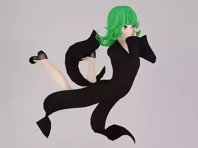 Tatsumaki anime girl pose 03