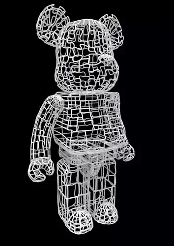 Wires BearBrick 3D model