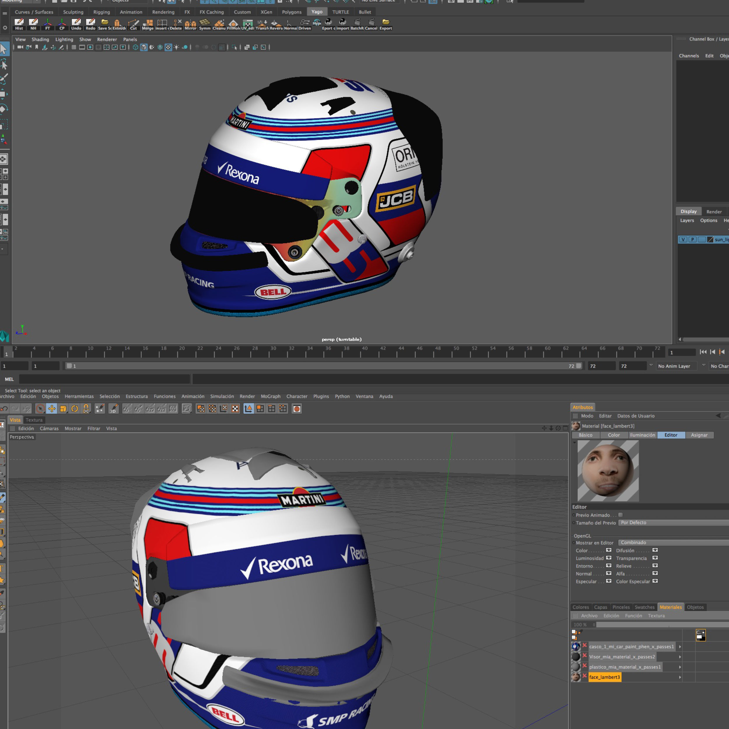 Sirotkin helmet 2018 Low-poly 3D model_11