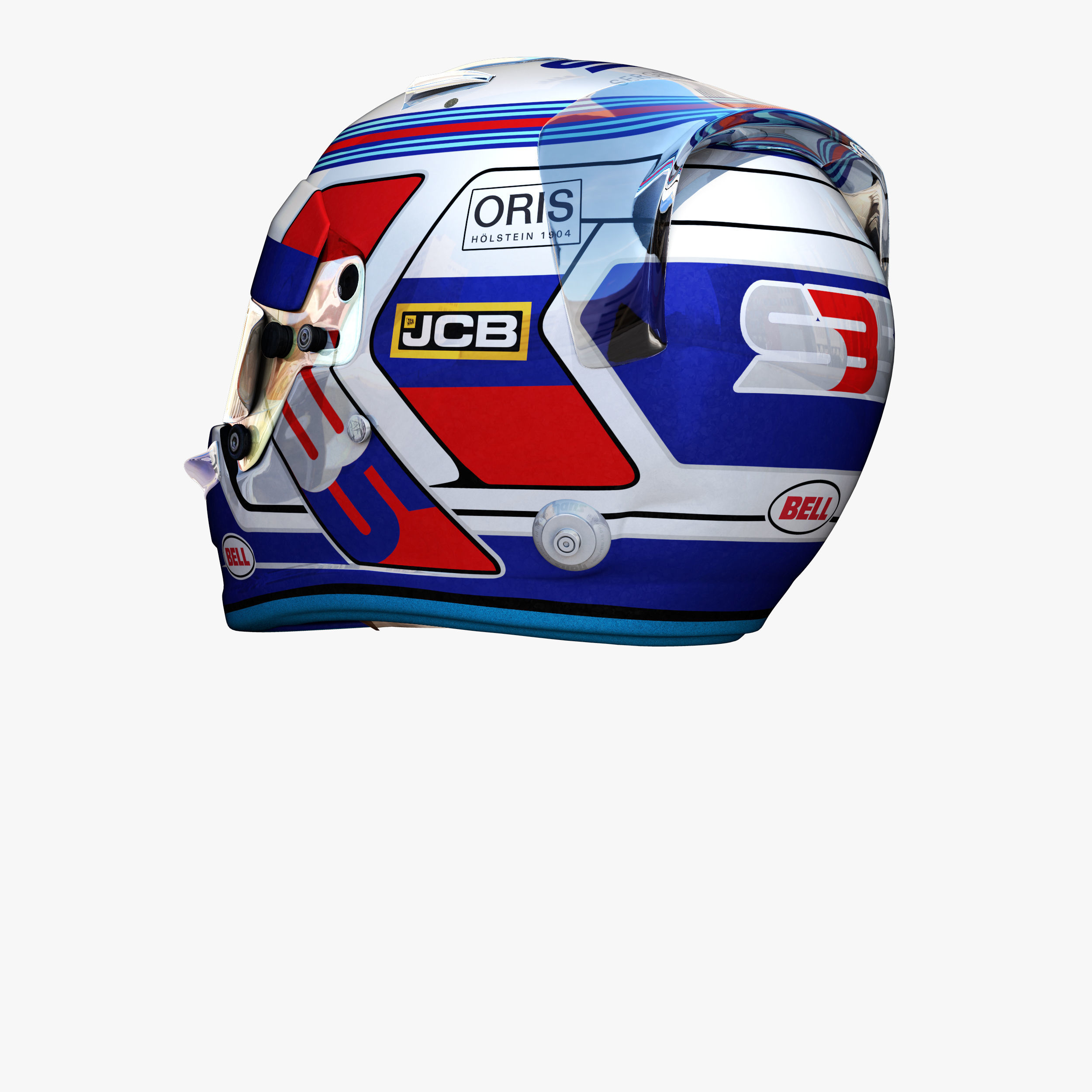 Sirotkin helmet 2018 Low-poly 3D model_8