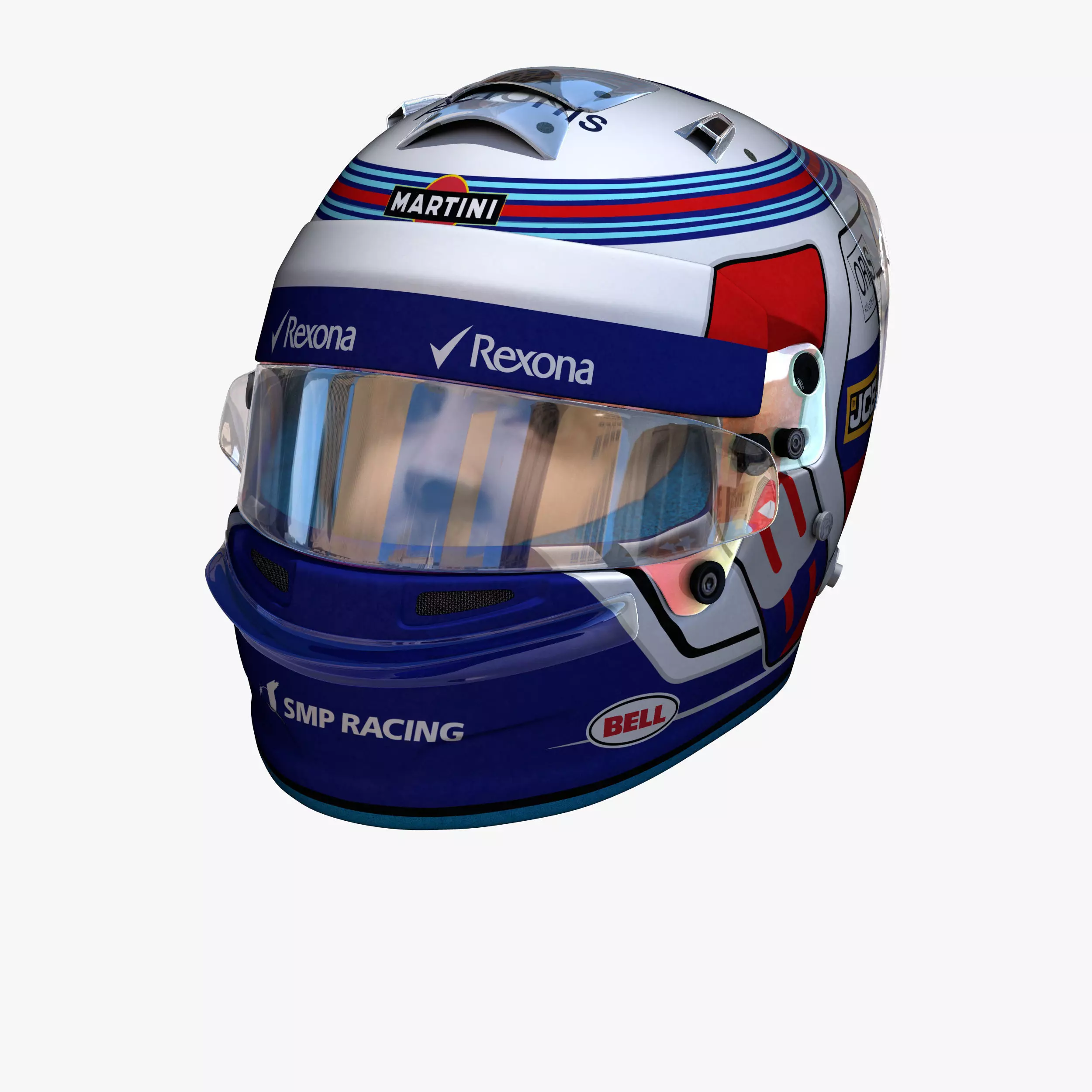 Sirotkin helmet 2018 Low-poly 3D model_0