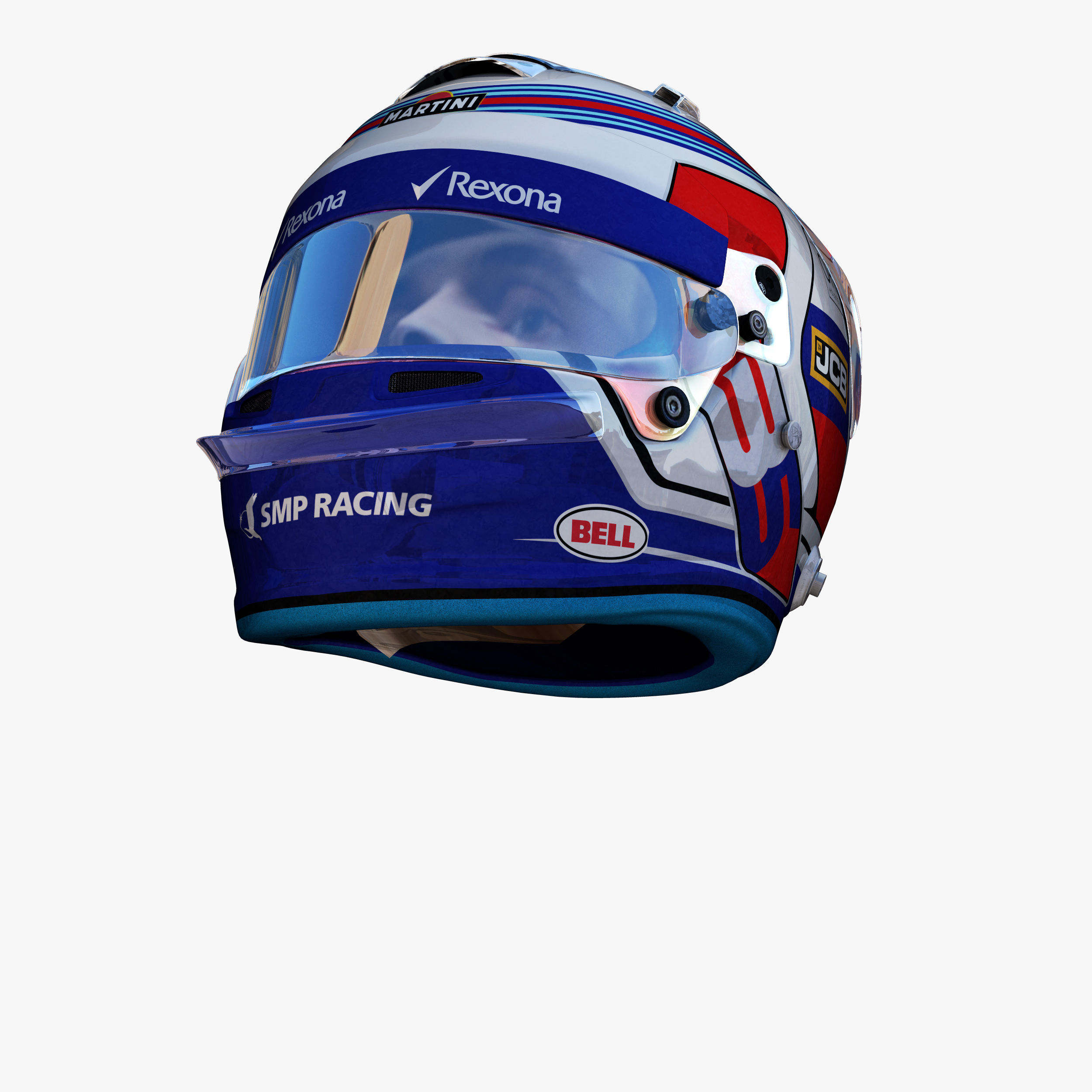 Sirotkin helmet 2018 Low-poly 3D model_9