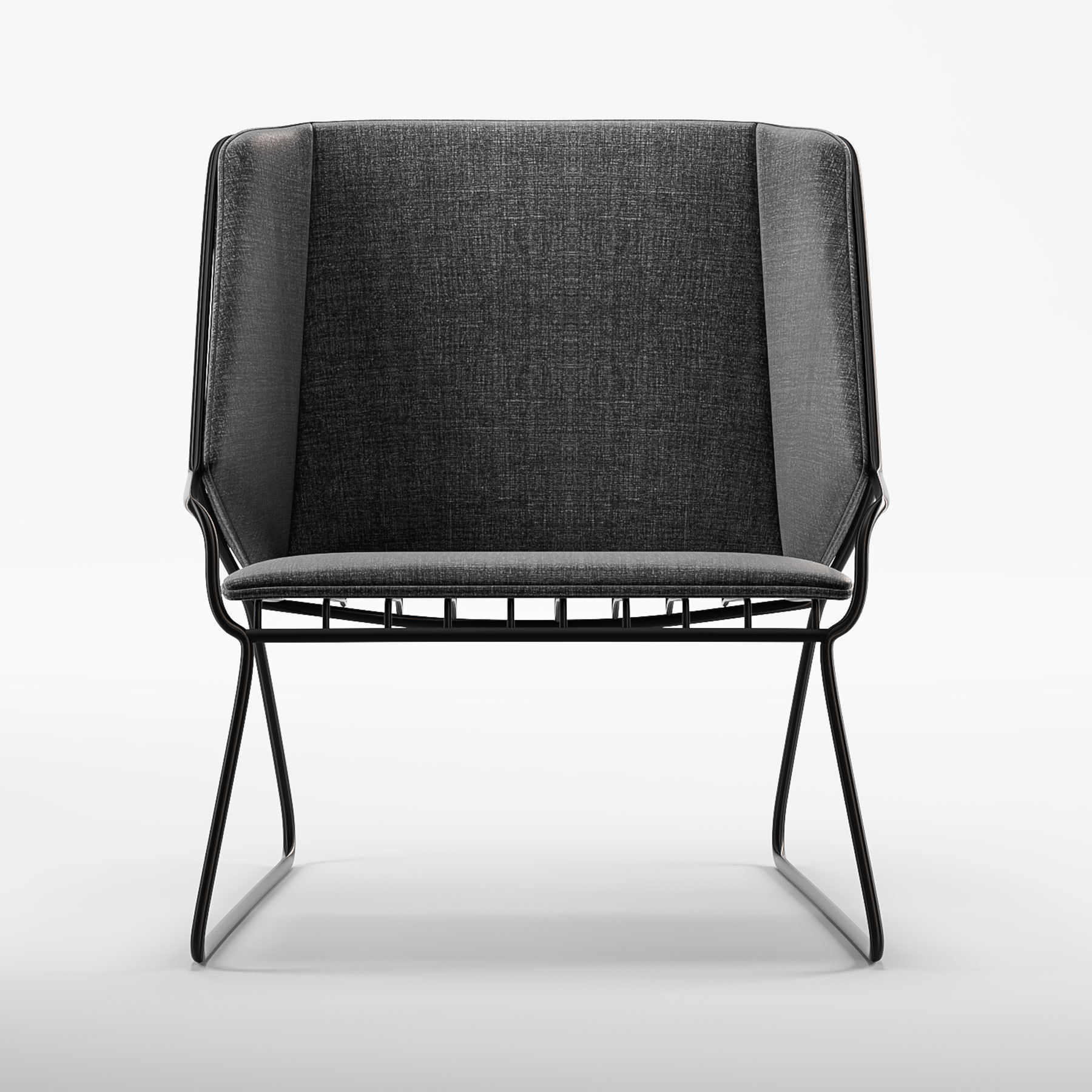 Cage lounge product sheet 3D model_1