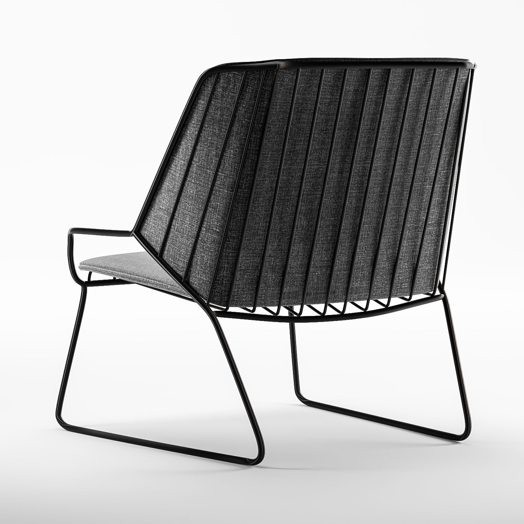 Cage lounge product sheet 3D model_2