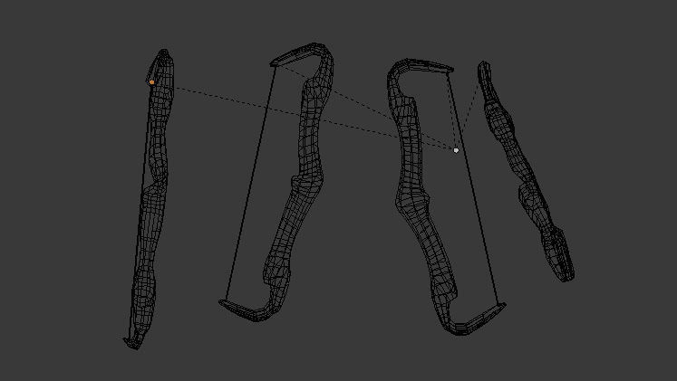 Wooden Bow  Free low-poly 3D model_4