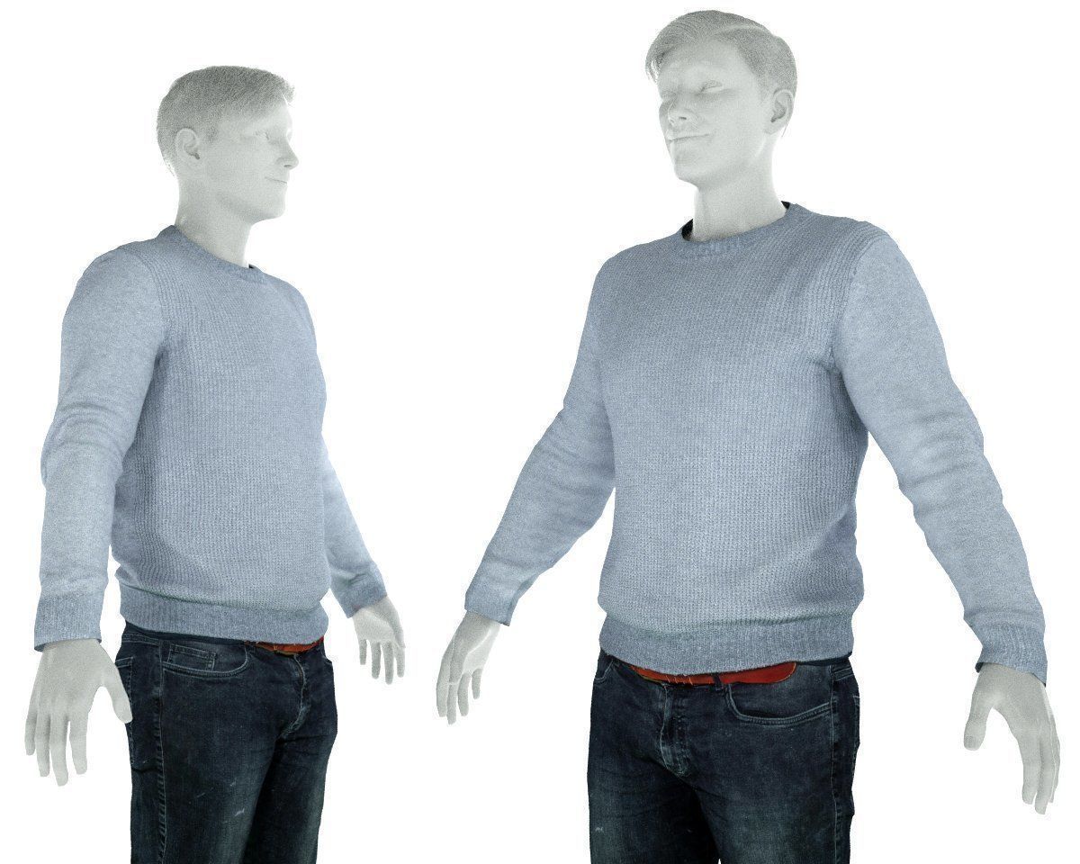 10 Casual Male Outfits V7 3D Model Collection_10