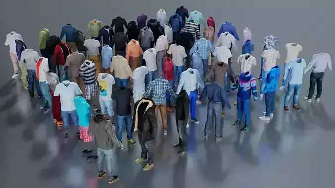 Master Collection 68 Casual Sports and Business Male Outfits 