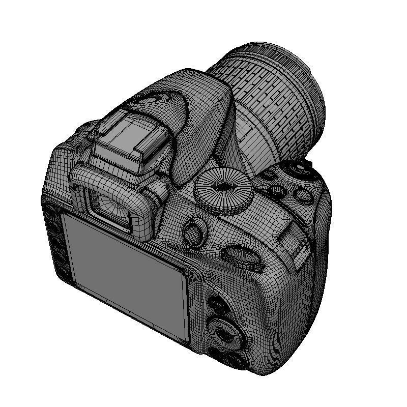 DSLR D3400 DUAL KIT CAMERA 3D model_12