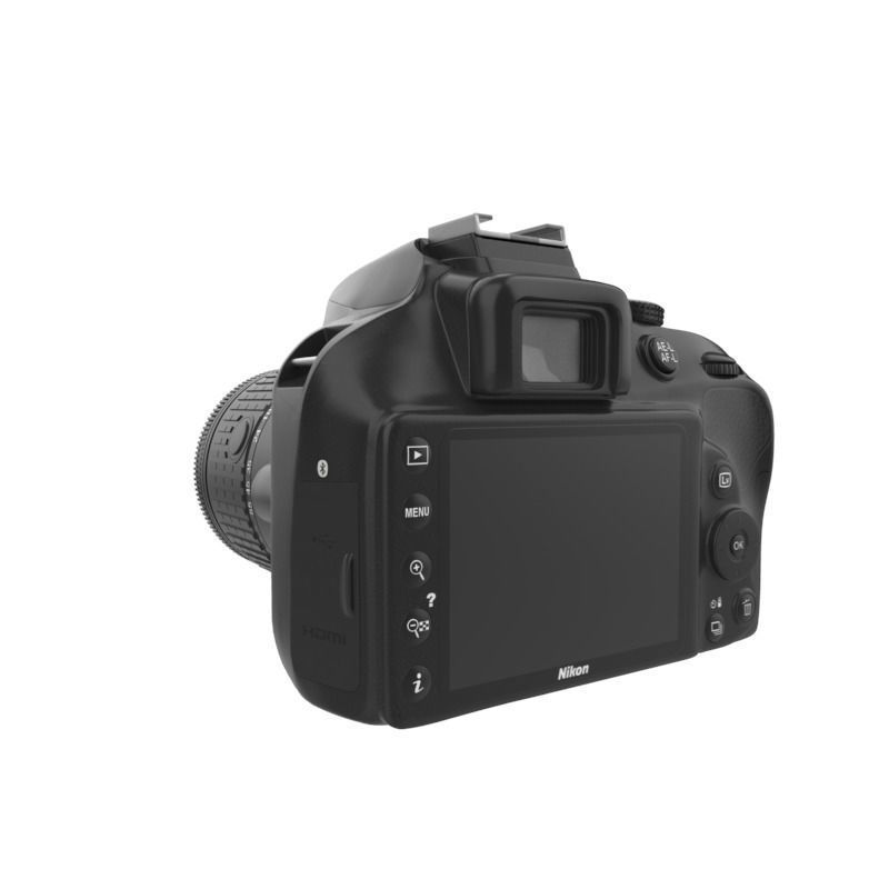 DSLR D3400 DUAL KIT CAMERA 3D model_4