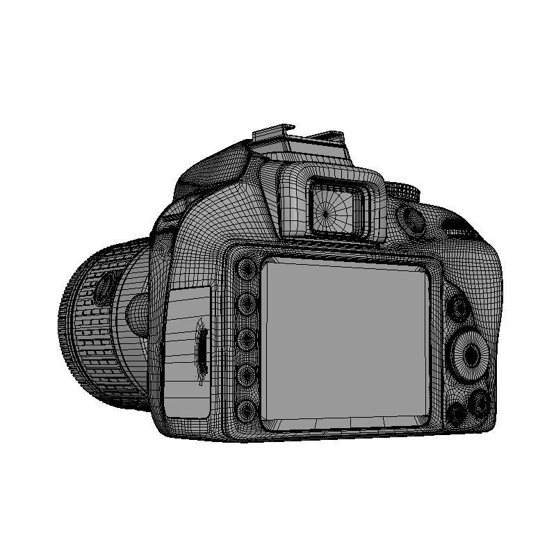 DSLR D3400 DUAL KIT CAMERA 3D model_10