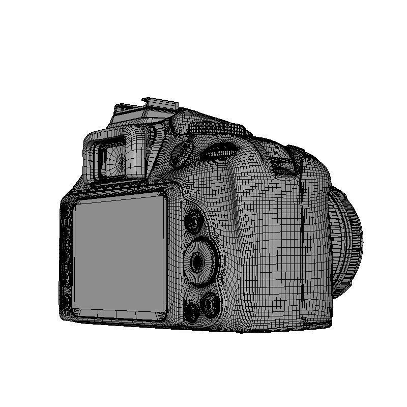 DSLR D3400 DUAL KIT CAMERA 3D model_11