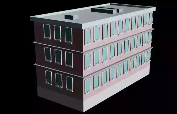 Stylized Building 3 - Mobile Game Asset