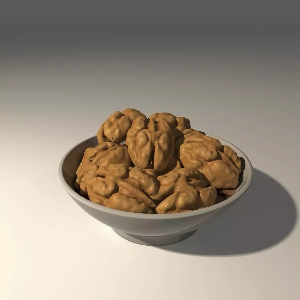 scale with walnut 3D model