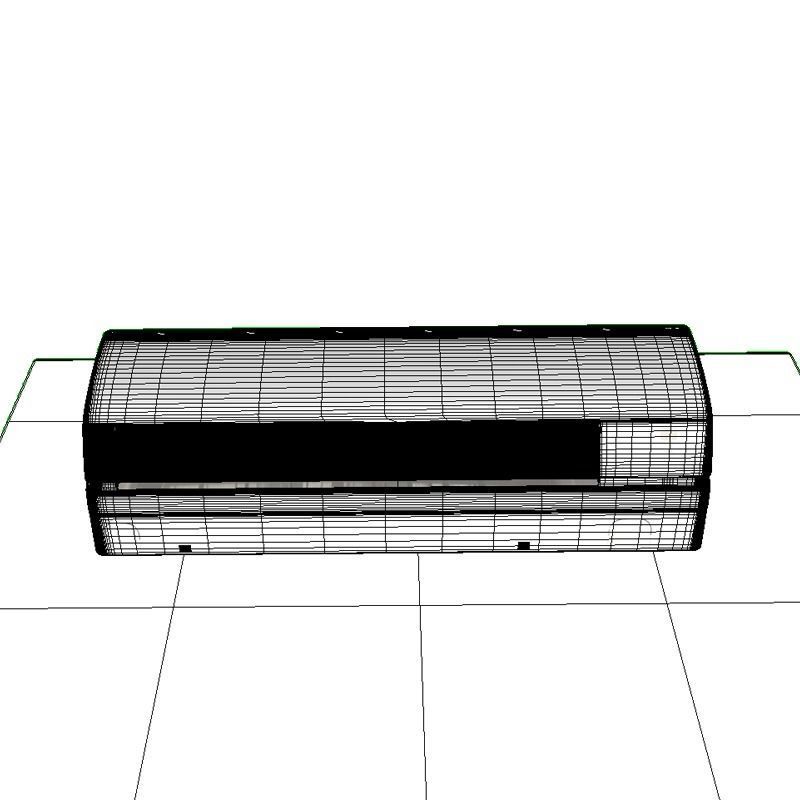 AIR CONDITIONER INVERTER  Low-poly 3D model_9