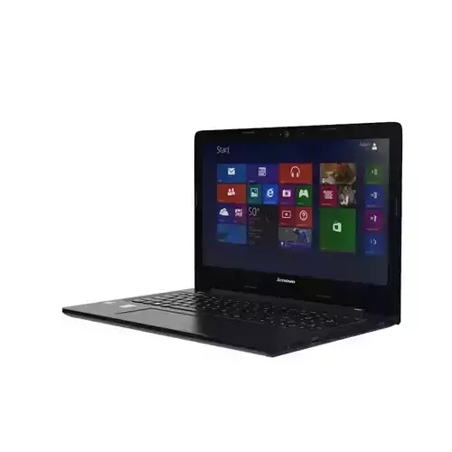LAPTOP lenovo with windows Low-poly 3D model