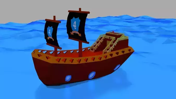 Ship For AR or Short Animation
