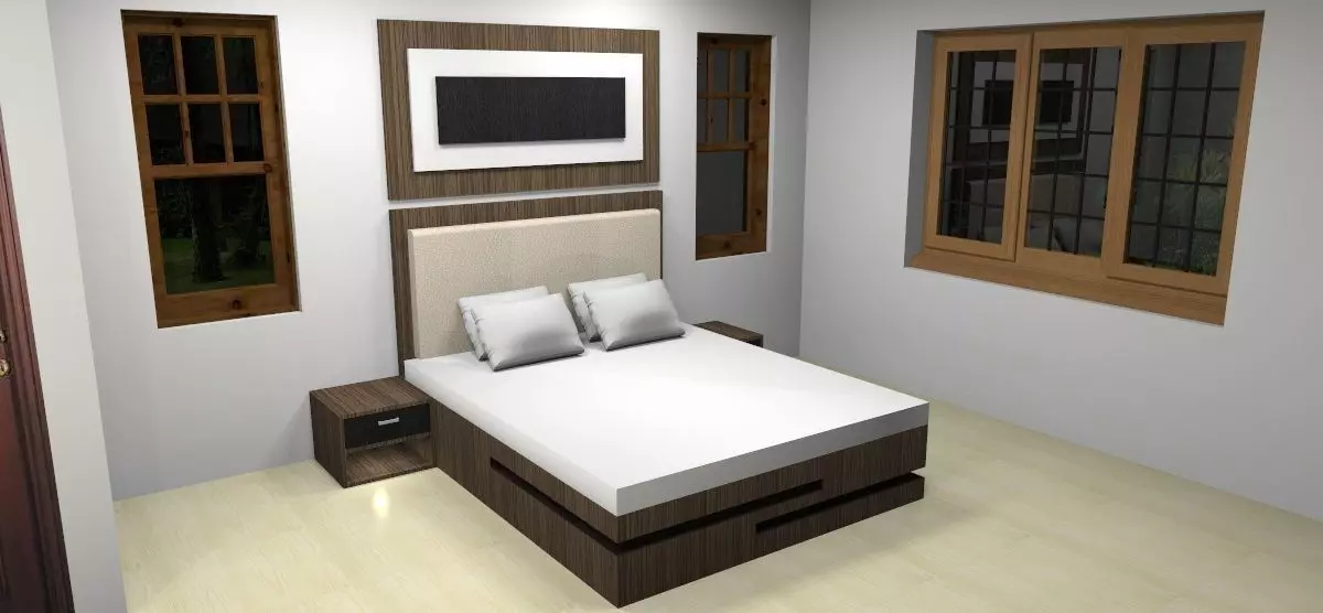 Bedroom design Free 3D model
