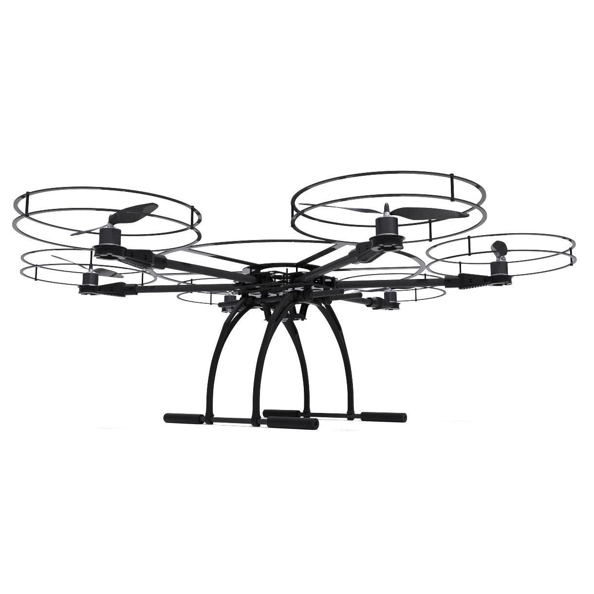 hexacopter drone 3D model_2