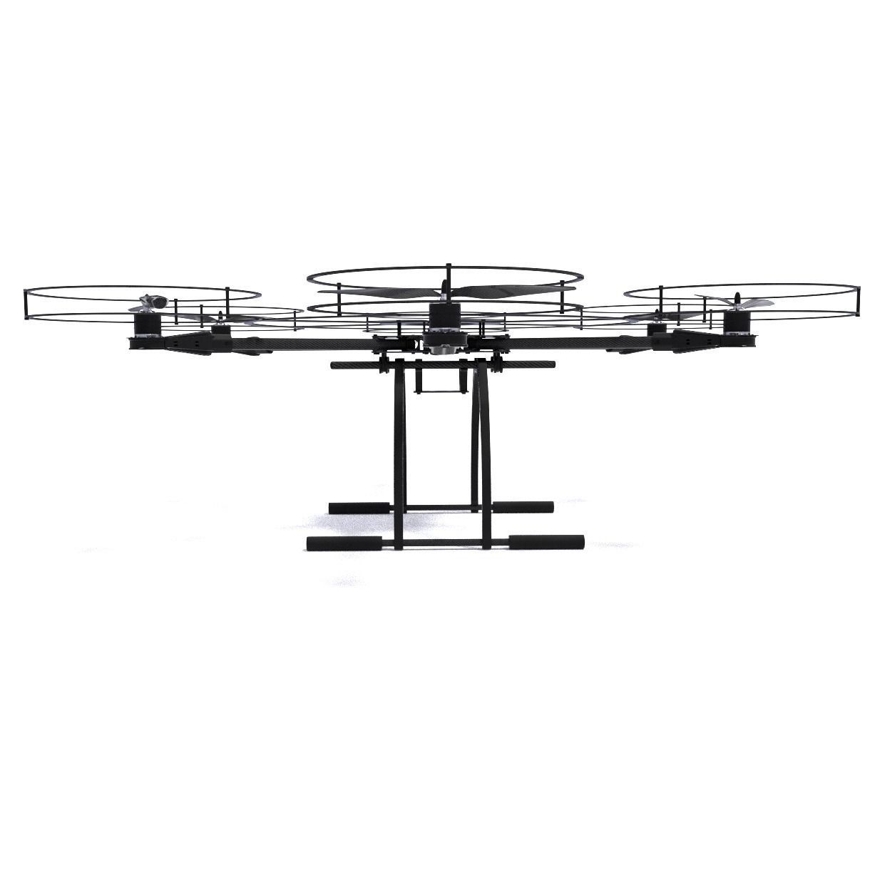 hexacopter drone 3D model_3