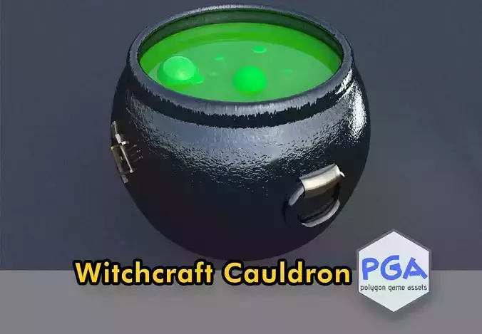 Witchcraft cauldron 3D model