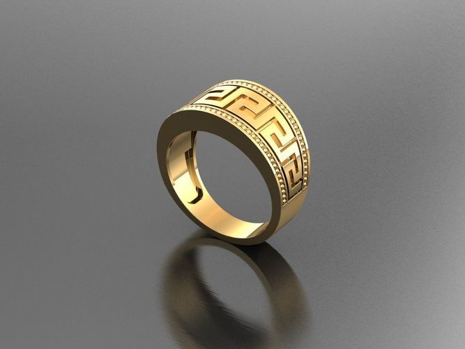 Meander man ring 2554 3D print model