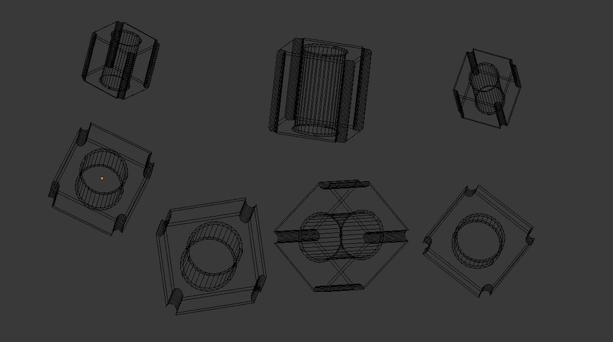 Unusual Cube for 3D Printing with 2x2x2 mm sizes 3D print model_2