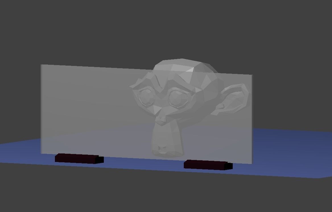 Glass fence Free low-poly 3D model_2