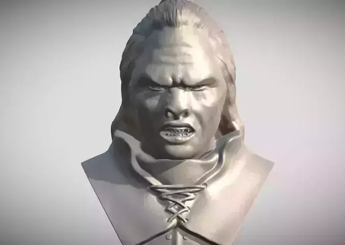 Lurtz Lord of the Rings bust 3D printing ready stl obj formats 3D print model