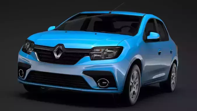 Renault Logan 2020 3D model Renault Logan 2020 3D model