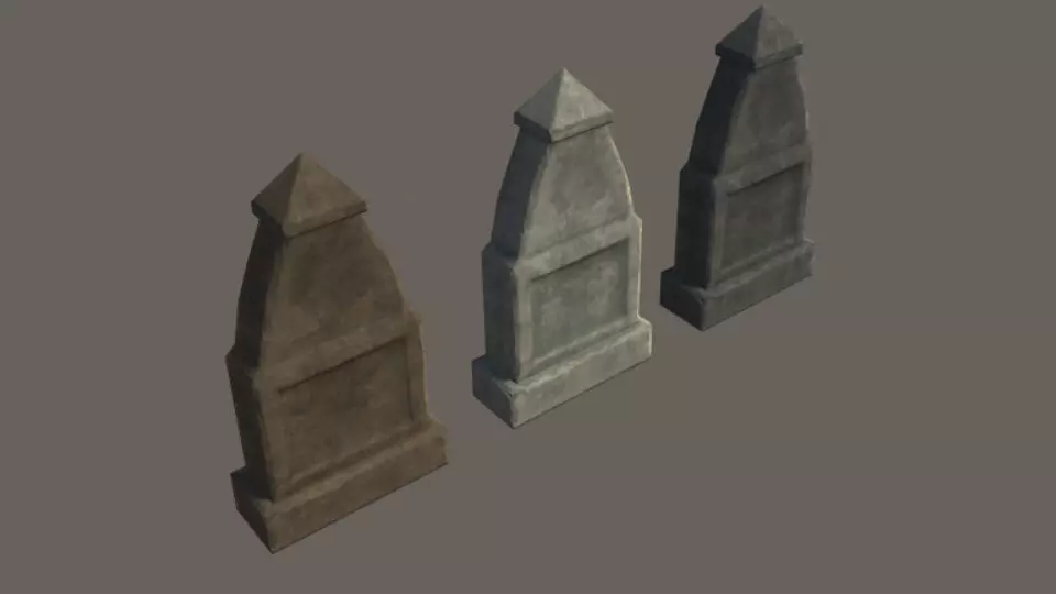 Grave 14 - PBR Low-poly 3D model_0